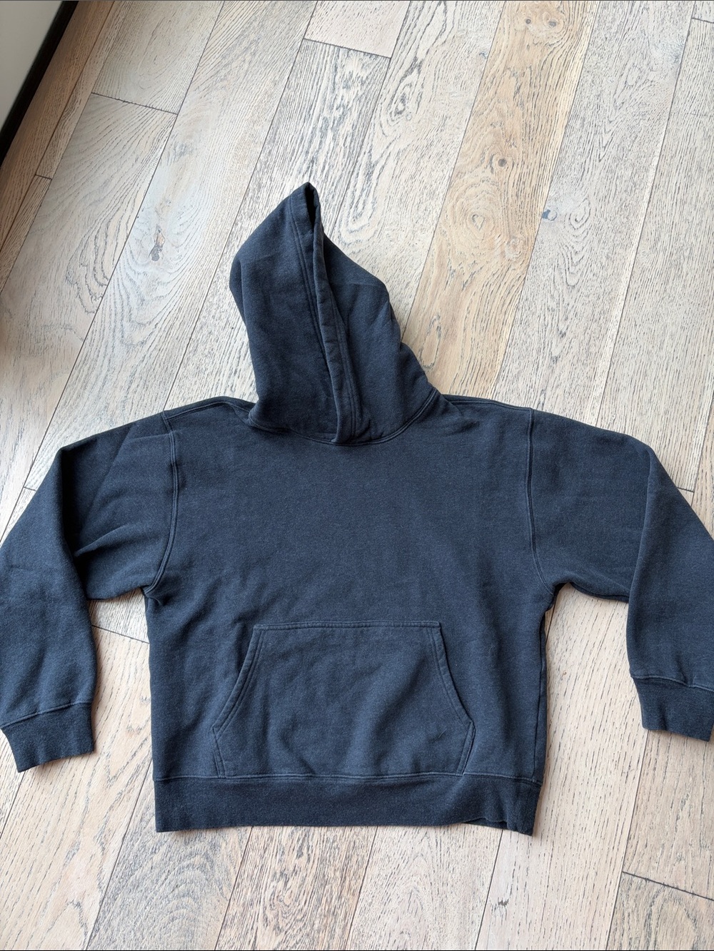 Aritzia charcoal gray/light black Crewneck Hoodie